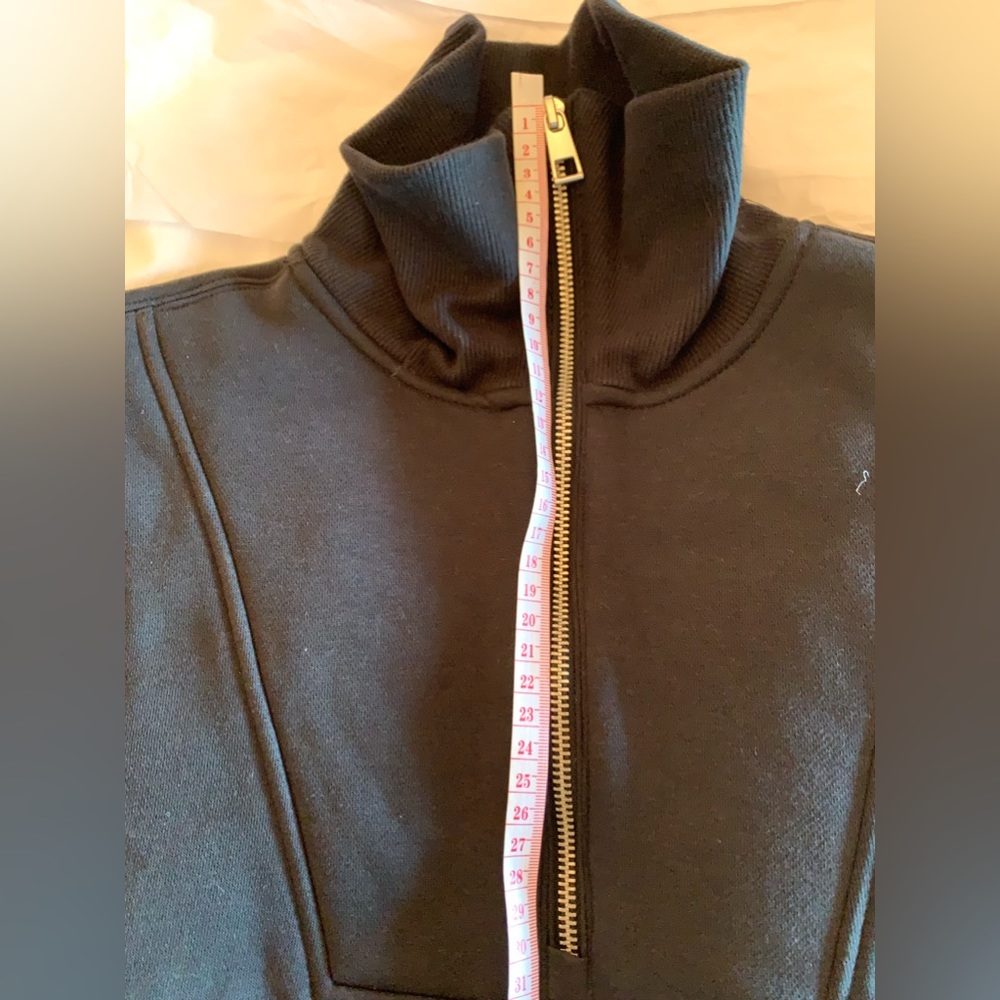 NWT - Pullover Zip Vest With High Collar - Black, XS - Picture 12 of 13